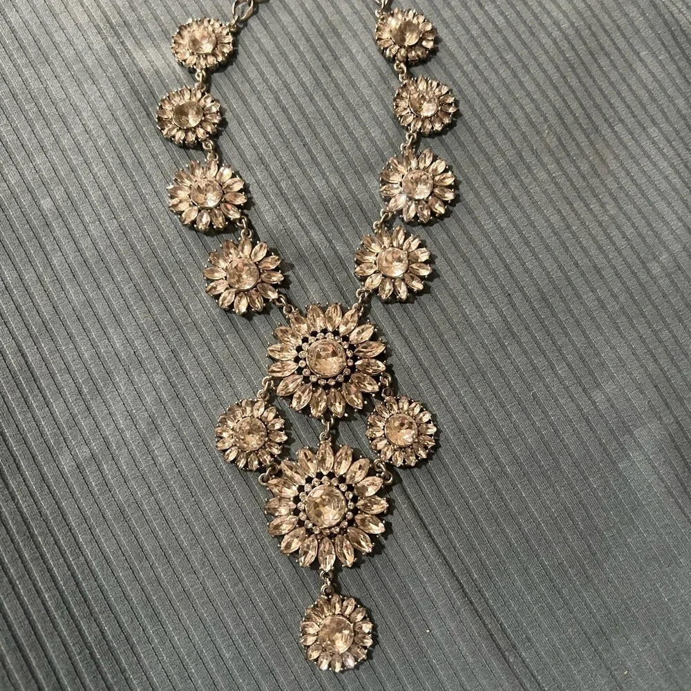 Kate Spade Estate Garden Rhinestone Statement Bib Necklace